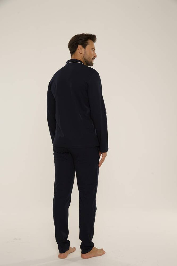 729 Norberto Pánské pyžamo De Lafense - tmavě modré