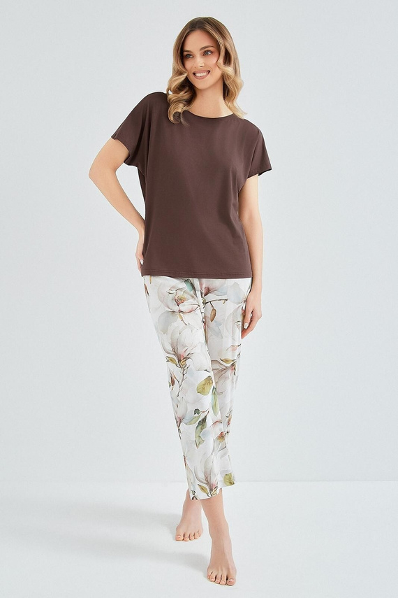 Dámské pyžamo Taro Apolonia 3606 viskóza bavlna kalhoty 7/8 komfort