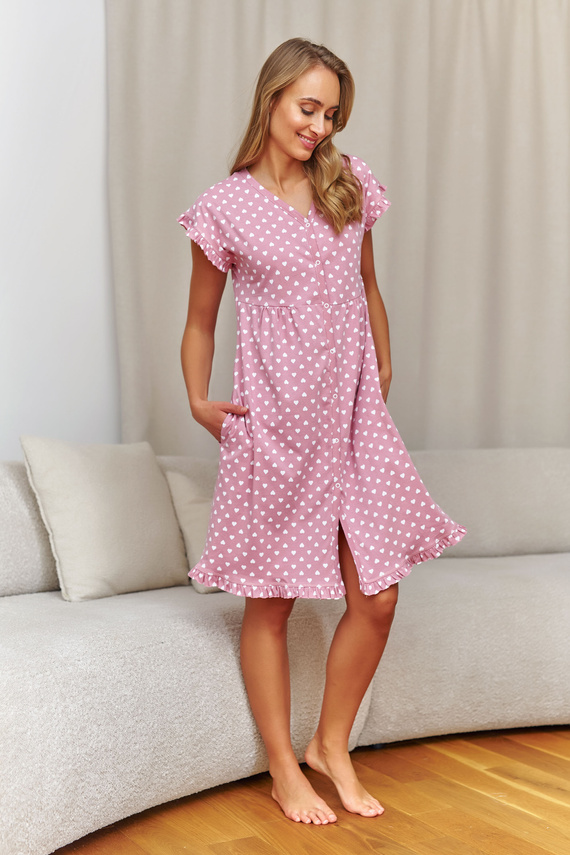 Doctor Nap 7455 noční košile ke kojení 100% bavlna