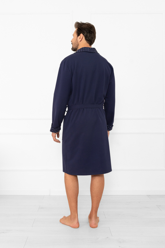 Pánský župan Gerard - 100% bavlna, klasický střih s elegantní úpravou Italská móda