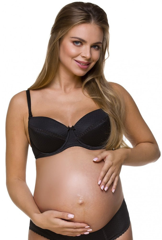 1732 Kojicí podprsenka LUPOLINE - černá