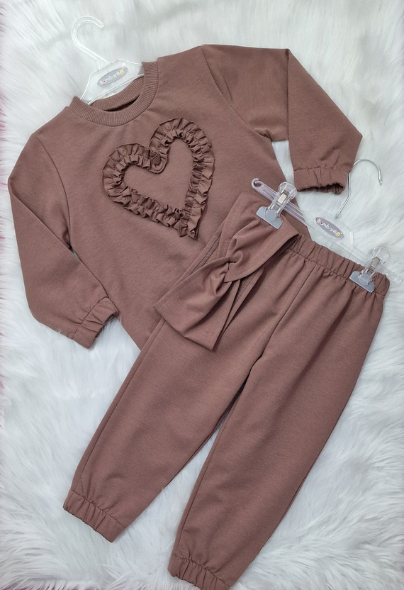 Mia Dětská mikina Bambarillo hnědá-bavlna a elastan, měkký mikinový úplet | Pohodlí a styl