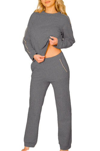 Maio dámský sportovní komplet Mirale cotton 95% bavlna 5% elastan, polská výroba - elegantní sportovní komplet - šedý