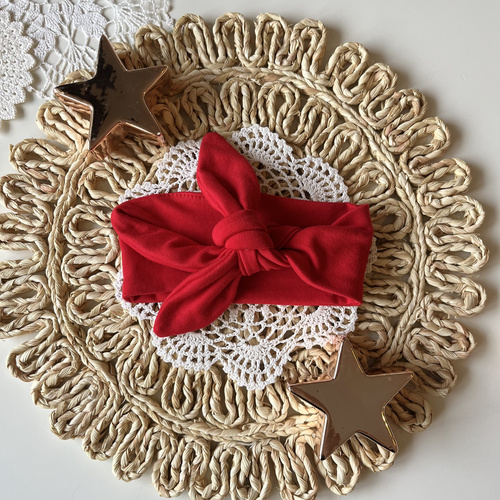 Mamatti OP01 Veselé Vánoce Dívčí čelenka - červená, vánoční Pin-up