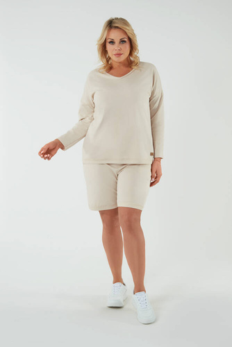 Dámské krátké šortky Madri Italian Fashion - béžové