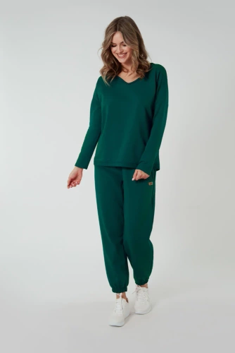 Madri Halenka s dlouhým rukávem Italian Fashion - zelená