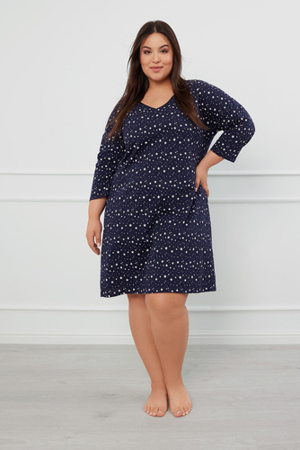 Noční košile Libra, 3/4 rukávy Italian Fashion - potisk