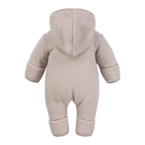 Dětský overal z merino vlny Eevi - béžový, měkký a prodyšný