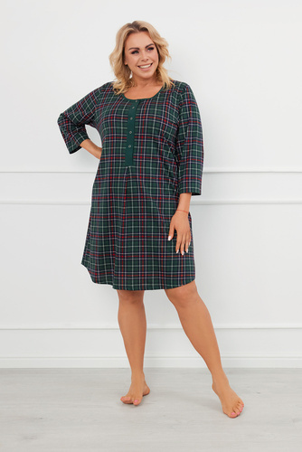 Noční košile Foggia s rozepínáním Italská móda - potisk