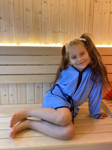 374 / 375 Dětský župan Desiree - modrý