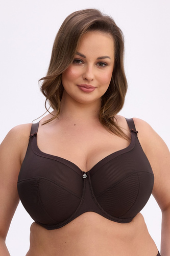 Podprsenka semi soft Gaia BS1058 Sonia hnědá – stabilní opora