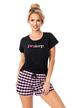 krátké pyžamo černé