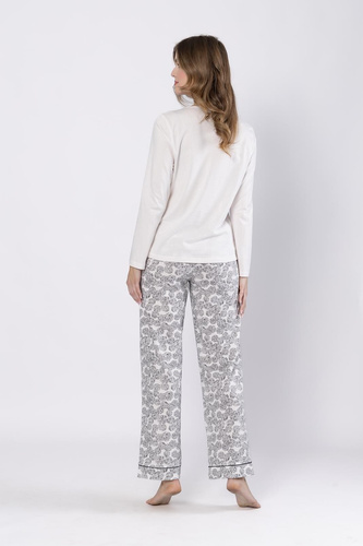 Baśka 1698 Leveza pyžamo černé - klasické, dvoudílné, pohodlné