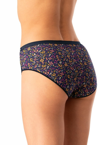 Dámské kalhotky Key LPC 760 růžové tmavě modré - bavlněné, pohodlné, sada 2 kusů