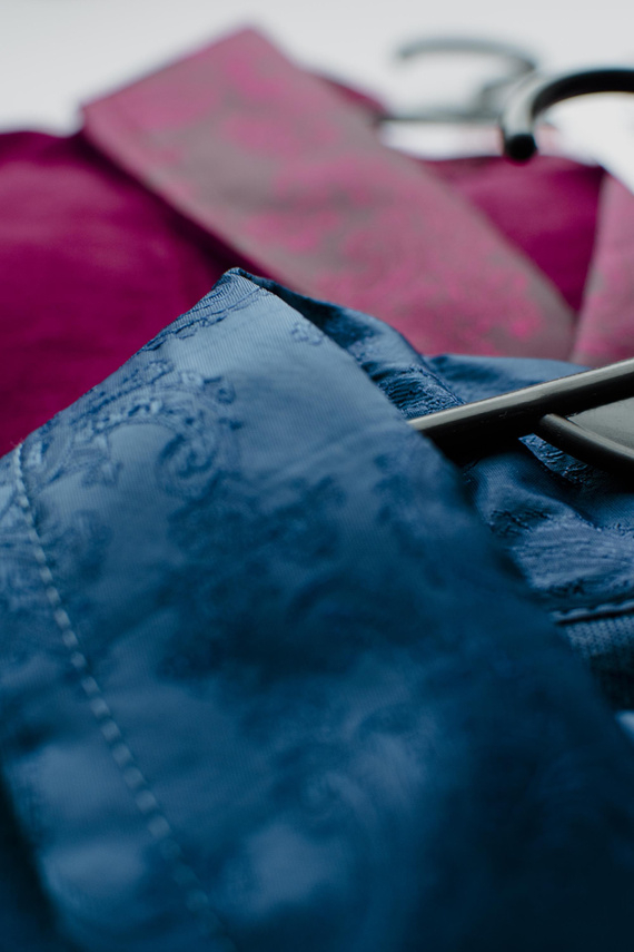 866 Noble Pánský velurový župan De Lafense - krátký, elegantní, bavlna - denim