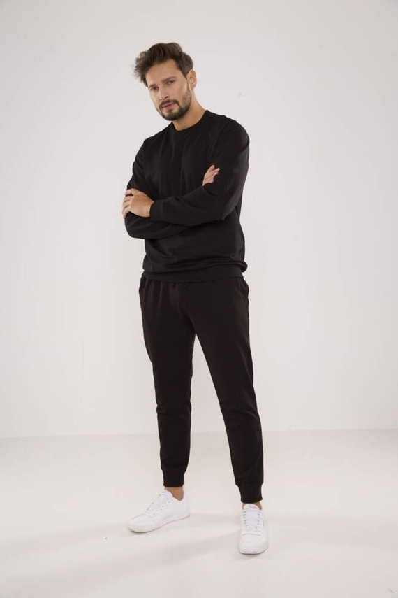 728 Pánská mikina Just Forex - černá