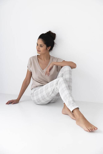 Dámské pyžamo Lena Sensis - béžové