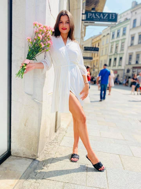 342 Fanny Dámský krátký župan Forex - ecru