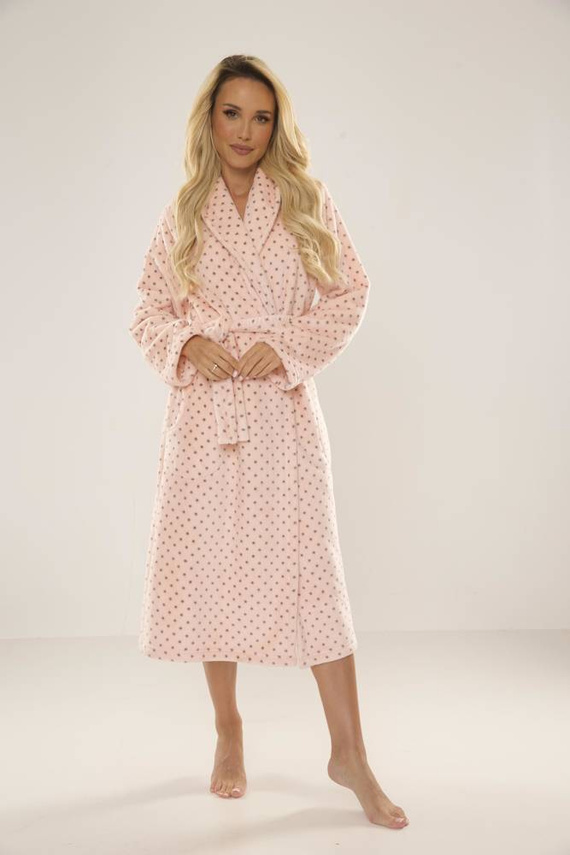 548 Dámský župan Melanie Long Forex - lososový