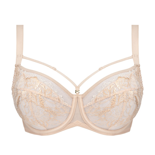 Silja Soft bra Unikat beige - měkká podprsenka s ozdobnými ramínky, elegantní a pohodlná