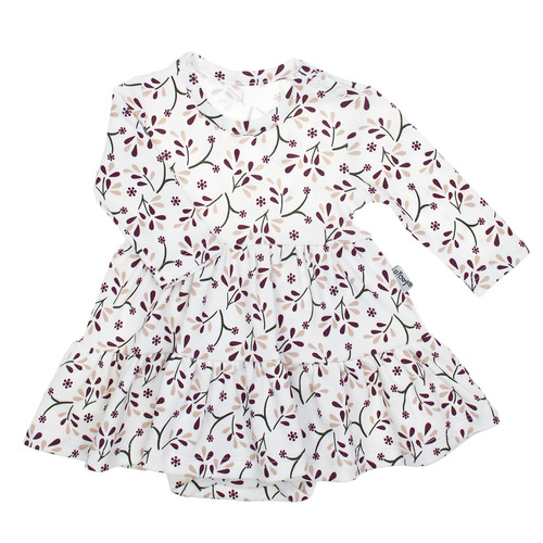 217159 Alisa Nicol šaty - bavlna, dlouhý rukáv, květinový vzor