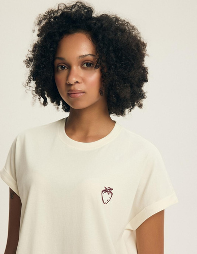 Dámské pyžamo Henderson Evika 44464 – bavlna, ovocná výšivka, šortky