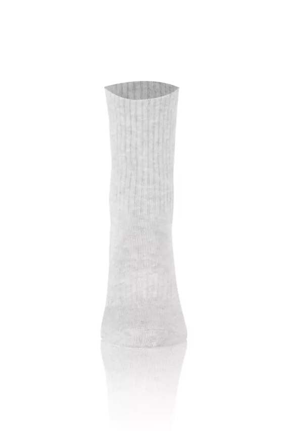 S150D Poloviční froté dlouhé ponožky Italian Fashion - světlý melír