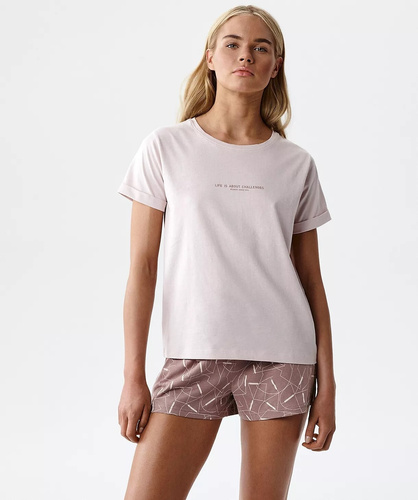 Atlantic NLP-508 dámské pyžamo 100% bavlna krátký rukáv