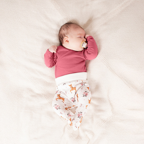 216009 Dětský polospánek Lala Nicol - 100% bavlna, potisk v barvách sárí a růží