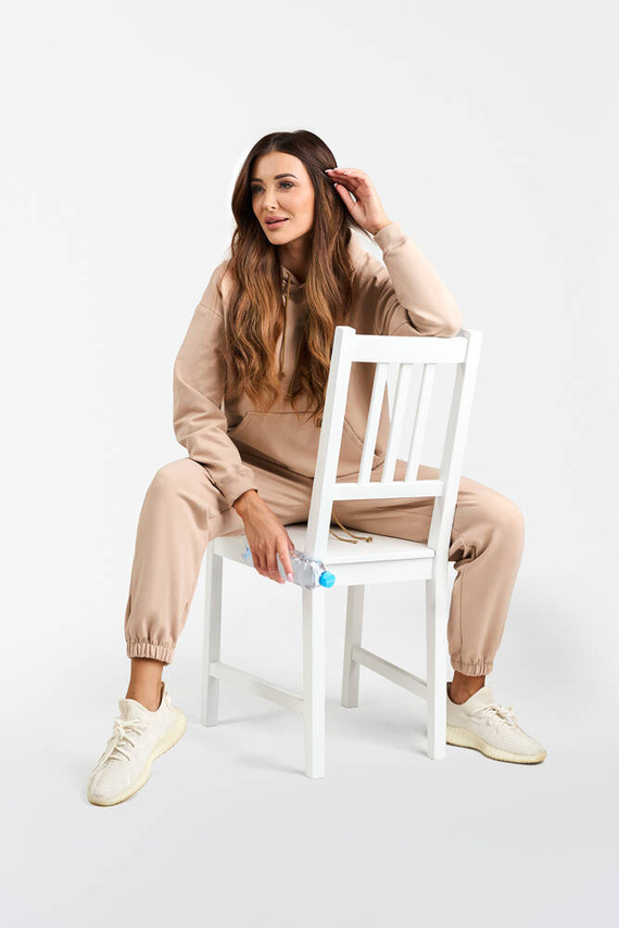 Viva Dámská mikina s kapucí Fashion - béžová