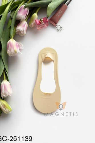 Neviditelné stopky baleríny Magnetis GC-251139 bavlna silikon beige