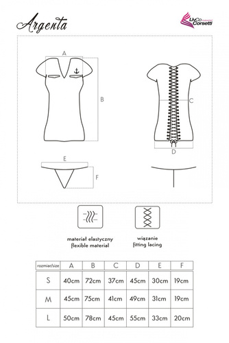 Argenta LC 90069 LivCo Corsetti Módní kostým
