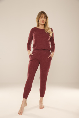 305 Paula Dámský pyžamový kostým - bordó