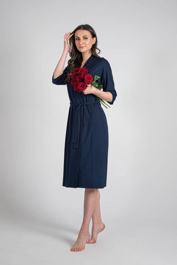 942 Visa Dlouhý župan De Lafense - tmavě modrý