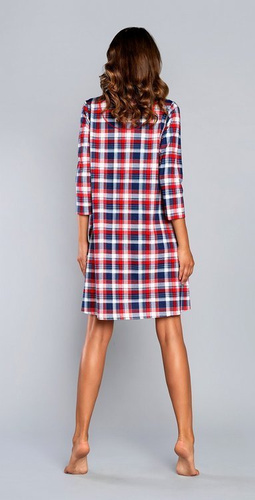 Noční košile pro těhotné a kojící Rugia s 3/4 rukávy Italian Fashion - tmavě modrá