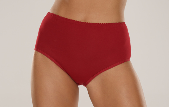 018 Sara Kalhotky s vysokým sedem De lafense - vínové