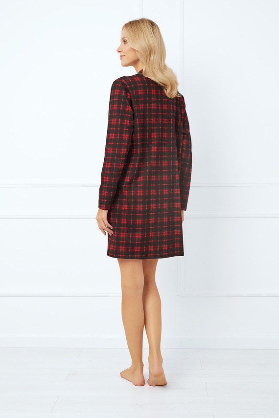 Nicola noční košile s rozepínáním Italská móda - potisk