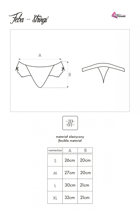 Feba Dámská tanga LivCo Corsetti Fashion