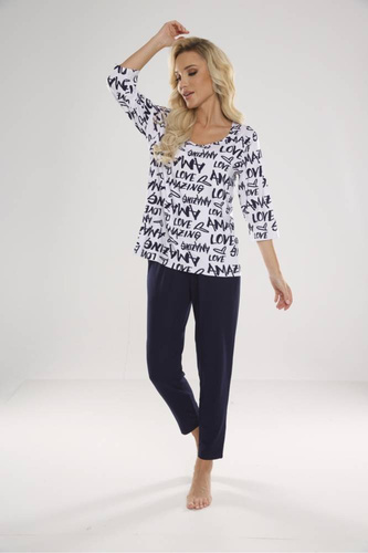 632 Amazing Forex Dámské pyžamo - bílo-zelené