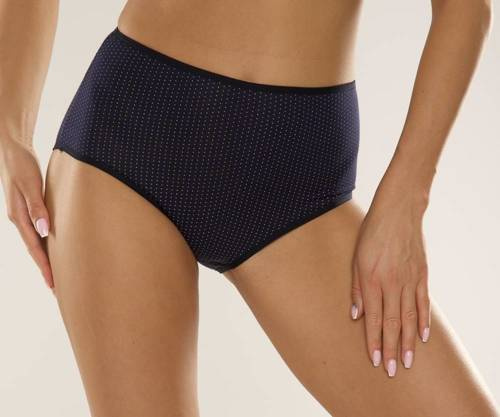 018 Kalhotky s vysokým pasem Sara De lafense - tmavě modré puntíky