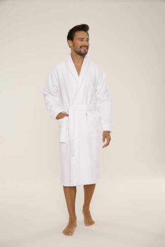 735 Manuele pánský župan De Lafense - bílý