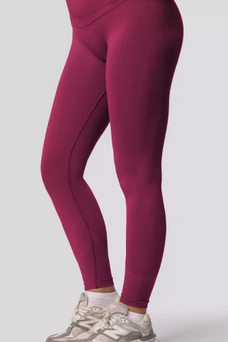 Legíny push-up Spaio PRO vysoký pas krycí tvarující red wine
