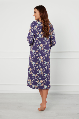 Noční košile Pulia, 3/4 rukávy Italská móda - potisk