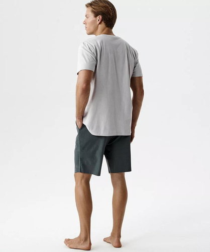 NMP-398 Letní Pánské Pyžamo 100 % Bavlna Peach