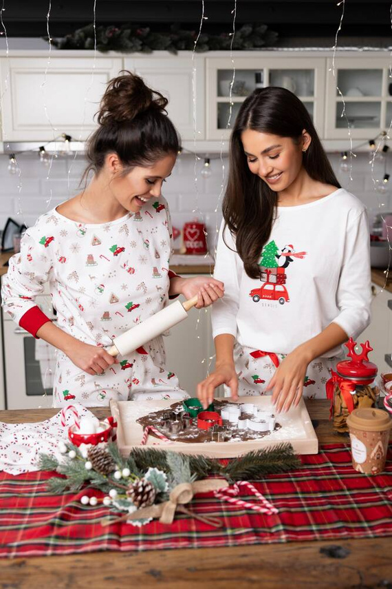 Dámské pyžamo Samantha Sensis -ecru