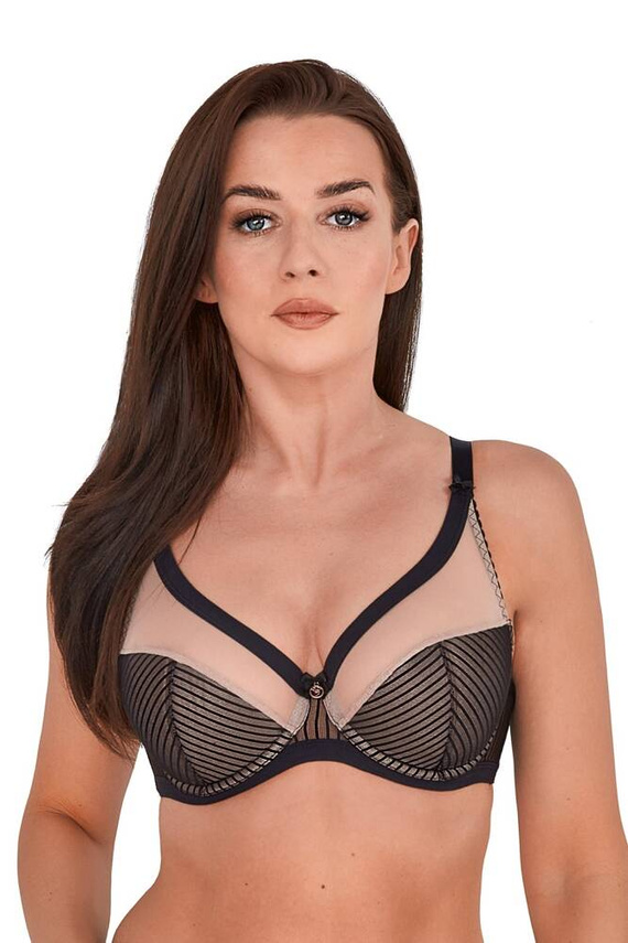 BS 1211 Polovyztužená podprsenka Kim Gaia černá béžová