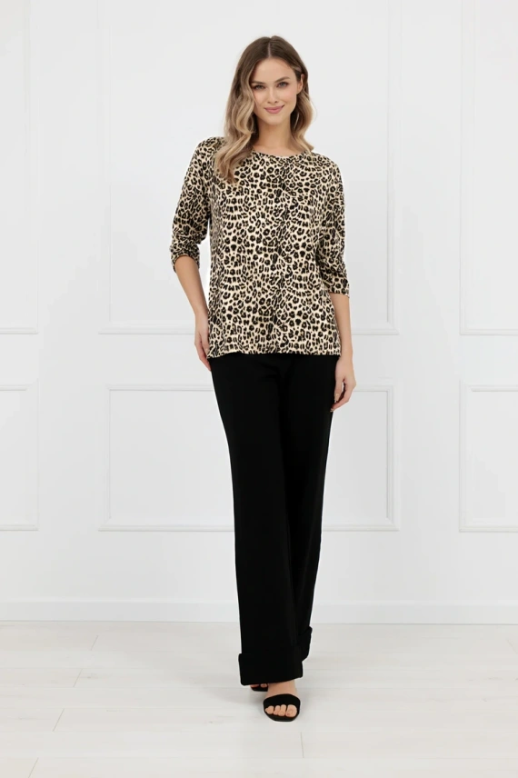 Dámská halenka Kenia Italian Fashion leopard vzor 3/4 rukáv