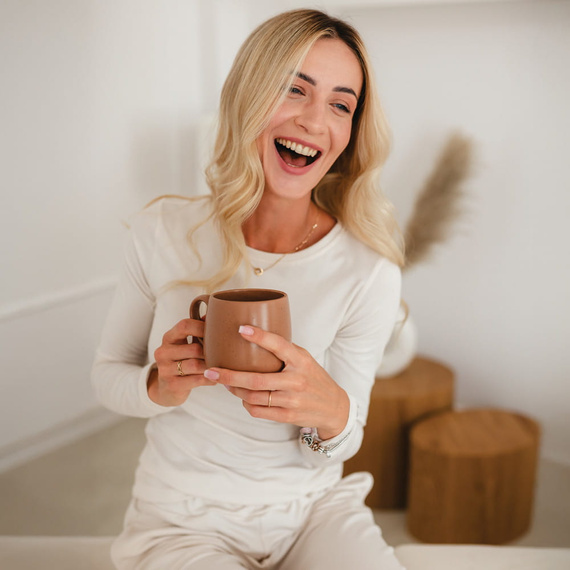 Eevi for Women Halenka s dlouhým rukávem ecru - bavlna + modal, elegantní, pohodlná