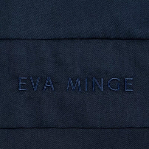 1F Elegantní saténové povlečení Eva Minge Eurofirany navy blue | makrosatin 100% bavlna