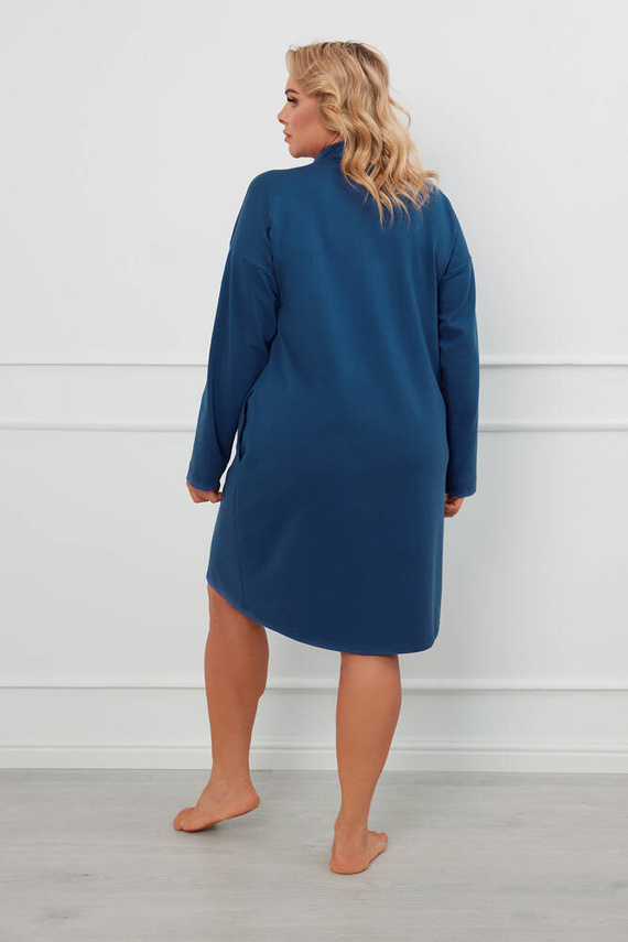 Grafi Dámský župan na zip Italian Fashion - denim